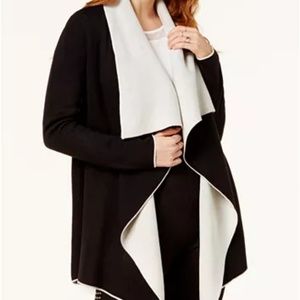 Bar III draped cardigan